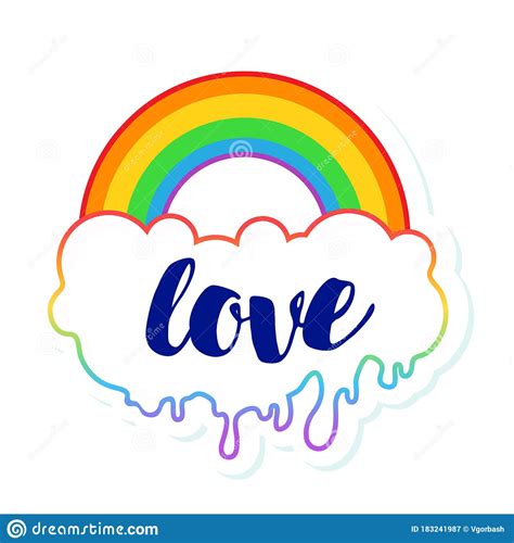 equal love inspirational gay pride poster with rainbow