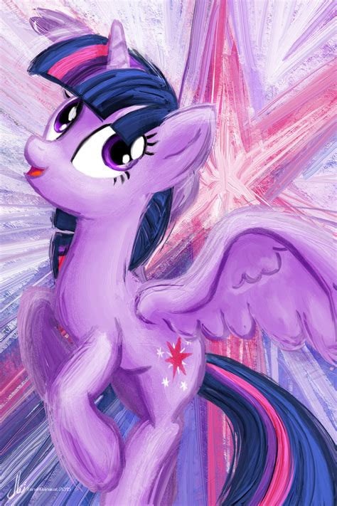 twilight sparkle   pony friendship  magic art print poster etsy