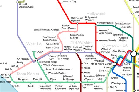 optimistic  la metro rail map   curbed la