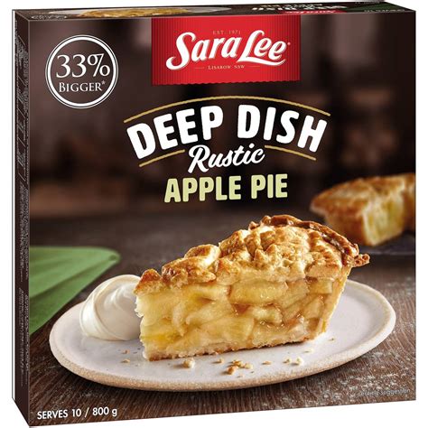 Sara Lee Deep Dish Rustic Apple Pie 800g Woolworths