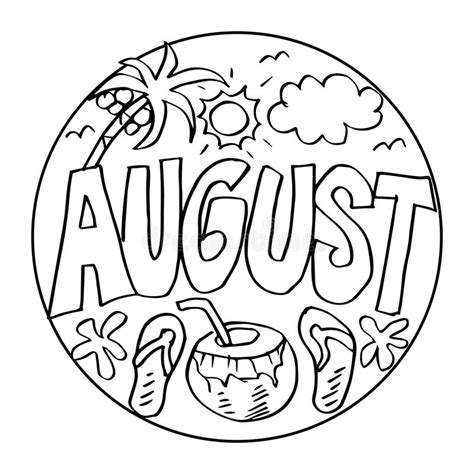 august coloring pages printable