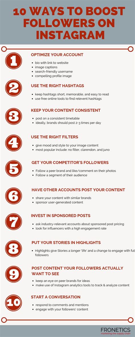 ways  boost followers  instagram infographic marketing