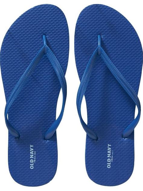 Ladies Old Navy Flip Flops Thong Sandals Size 7m Royal Blue Shoes