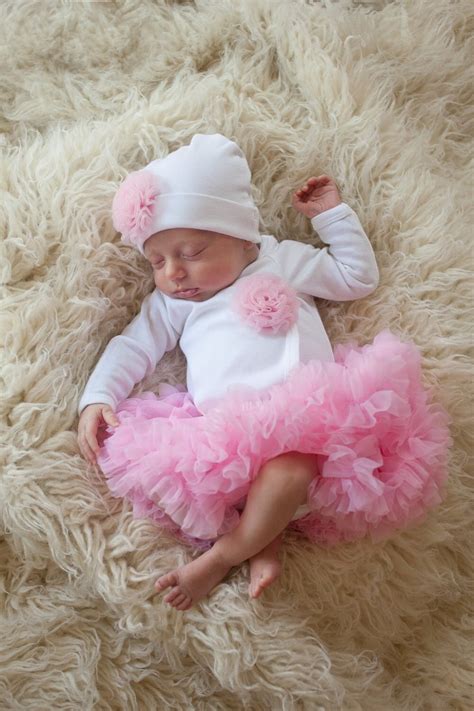 newborn girls take home outfit white bodysuit with rosette