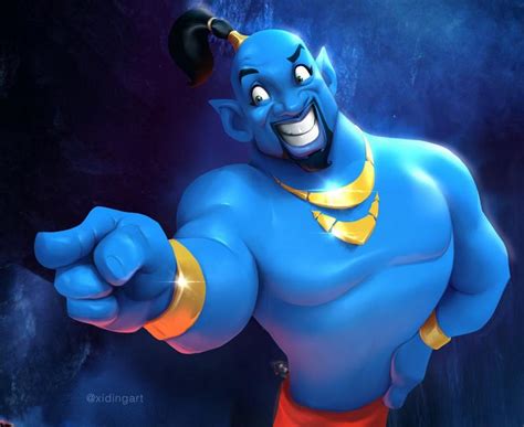 Will Smith Genie Aladdin Movie 2019 By Xidingart On