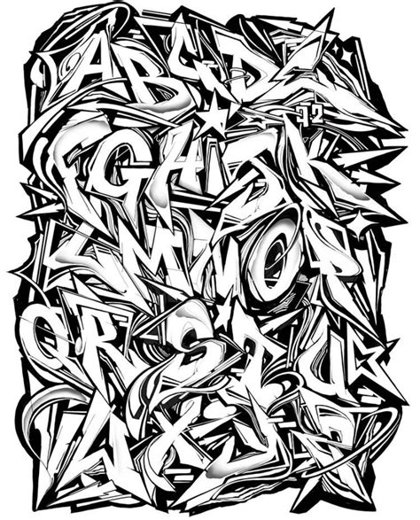 graffiti wildstyle alphabet letters