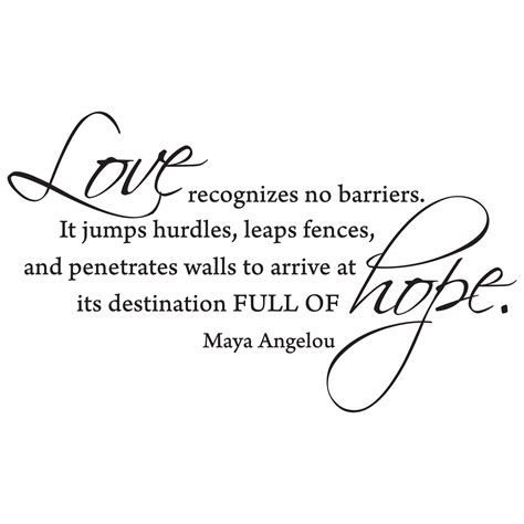 love recognizes  barriers wall quotes decal wallquotescom