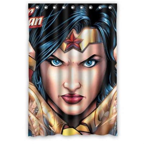 Custom Pretty And Sexy Wonder Woman Shower Curtain 48x72 Bath Curtain