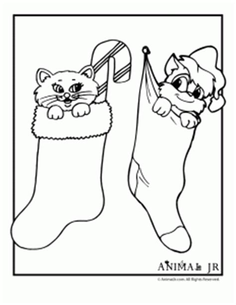 christmas coloring pages christmas kittens animal jr