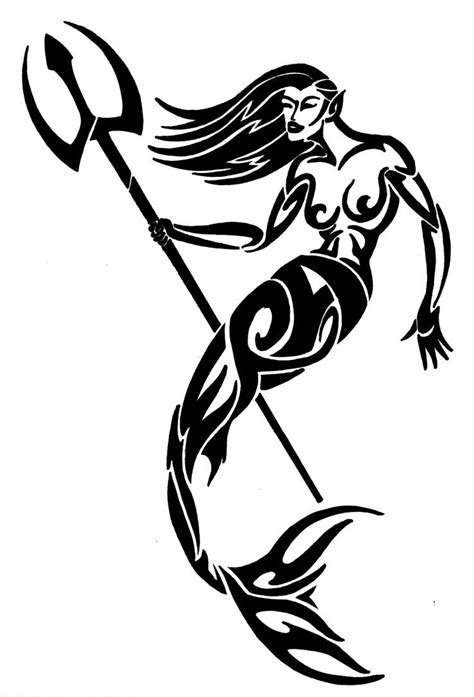 Tribal Mermaid Design By Wedmer On Deviantart