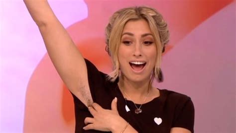stacey solomon reveals her hairy armpits and legs after not shaving for the whole of november