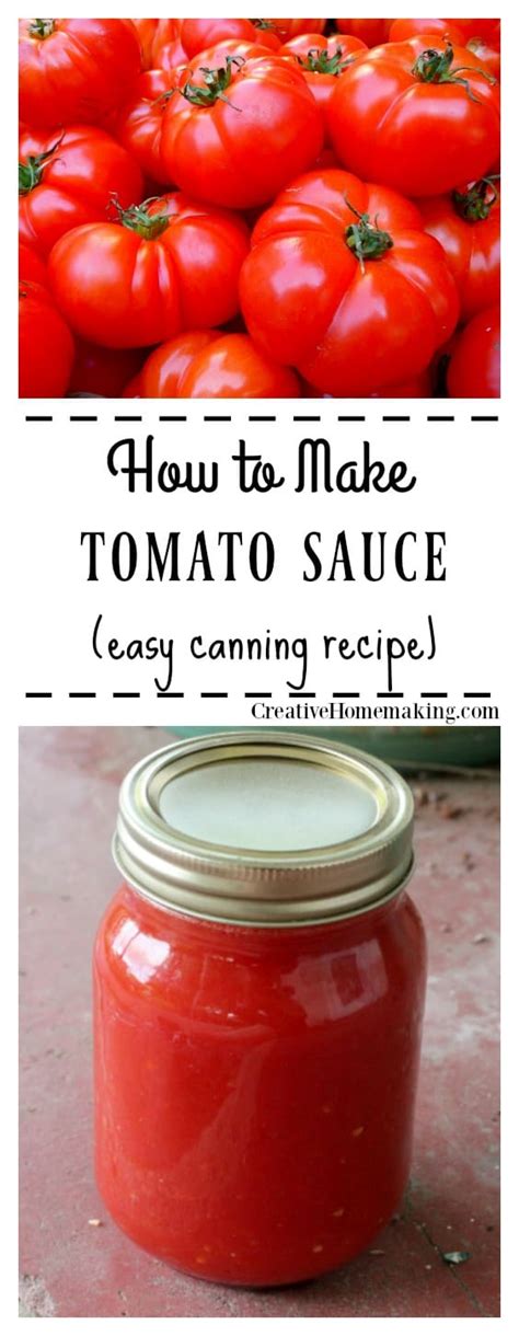 tomato sauce creative homemaking