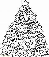 Christmas Tree Coloring Pages Kids Pine Potter Harry Color Printable Getcolorings Print Colorings sketch template