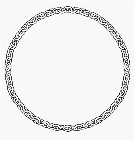 clipart circle chain link chain link circle png transparent png