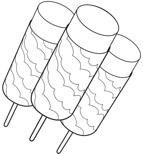 pushpops ice cream coloring page coloring sky