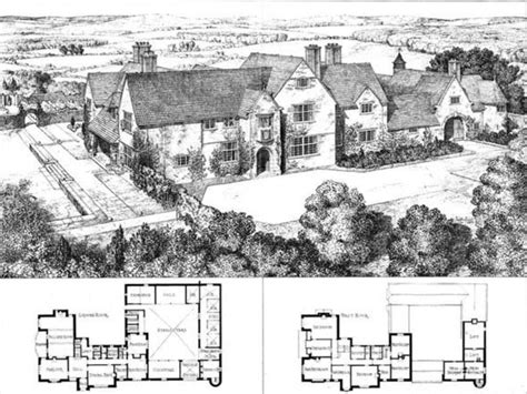 english country estate vintage house plans architectural floor plans house blueprints
