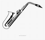 Saxophone Coloring Clipartkey sketch template