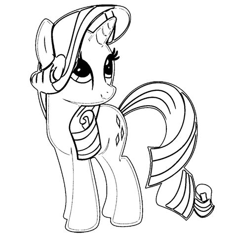 rarity   pony coloring pages coloring home