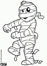 Mummy Coloring sketch template