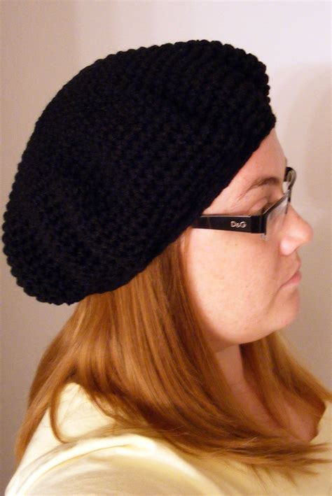 easy knit beret  pattern