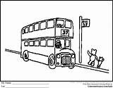 Bus Decker Double Colouring Pages London Coloring Olympics Buses Tour источник Ginormasource Color sketch template