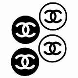 Chanel Logo Sticker Lv Stencil Template Dior Coco Logos Fashion sketch template