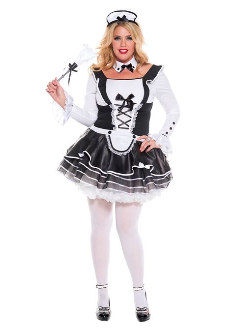 women s plus size pretty and proper french maid