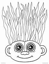 Coloring Hair Pages Crazy Troll Printable Wacky Haircut Color Doll Template Kids Adult Drawing Print Getcolorings Trolls Getdrawings Fresh Poppy sketch template