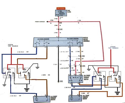 body window motor wiring diagram
