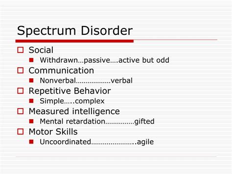 understanding autism spectrum disorder powerpoint