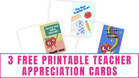 printable teacher appreciation cards freebie finding mom