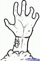 Draw Zombie Hand Drawing Coloring Scary Zombies Pages Step Kids Creative Drawings Topics Cartoon Monsters Kid Easy Dragoart Printable Halloween sketch template