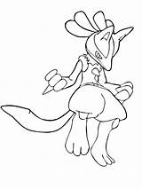 Lucario Pokemon Coloring Pages Mega Riolu Printable Colouring Print Color Getcolorings Kids Getdrawings Comments Colorings sketch template