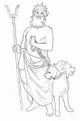 Hades Draw Cerberus Coloring Drawings Netart Drawing Greek Mythology Pages Color Gods Print Line sketch template