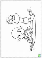Pocoyo Coloring Dinokids Pages Close sketch template