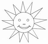 Sun Drawing Line Outline Drawings Kindergarten Painting Clipart Worksheet Coloring Guide Cliparts Clip Library Doodle sketch template