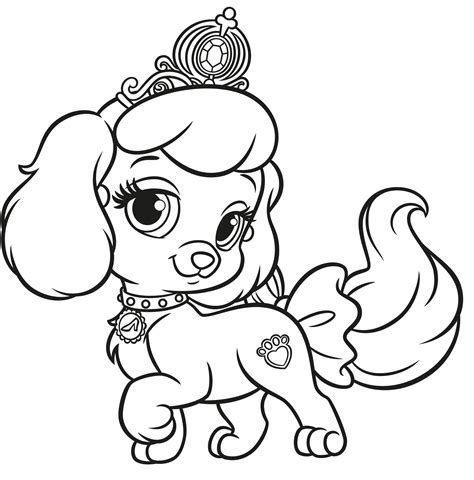 disney palace pets coloring pages printable coloring pages
