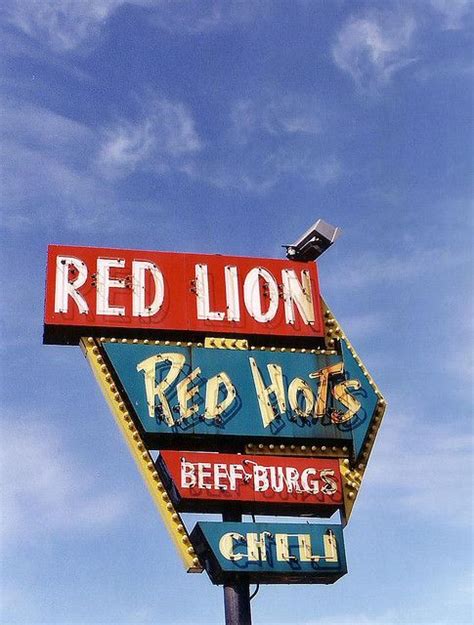 Red Lion Neon Sign Vintage Neon Signs Neon Signs Old Signs
