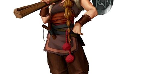Female Dwarf Barbarian Pathfinder Pfrpg Dnd Dandd D20