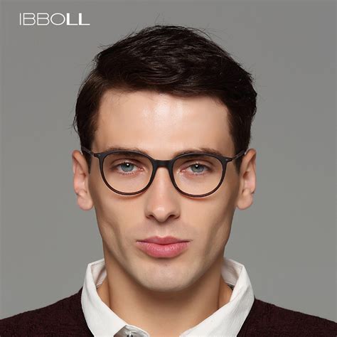 ibboll luxury top brand mens glasses frame optical round eyeglasses