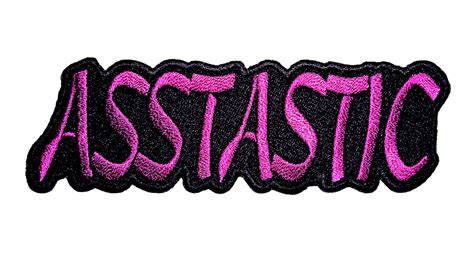 asstastic funny sayings embroidered biker patch quality