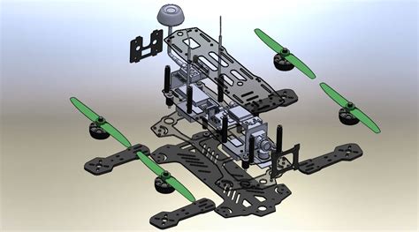 building  mini quadcopter part  bah mini nemesis folding frame mm mavromatic