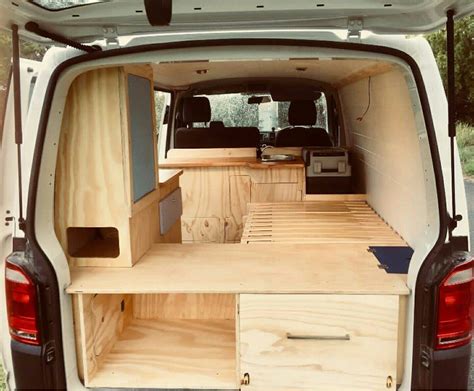 camper idea  minivan camper conversion  vw diy van conversions van conversion interior
