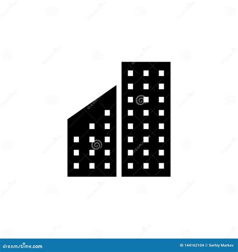 building icon flat stock illustration illustration  apartment