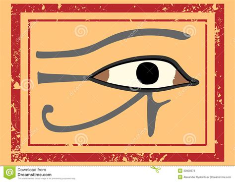 Egyptian Eye Of Horus Stock Illustration Illustration Of