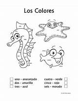 Spanish Kindergarten sketch template