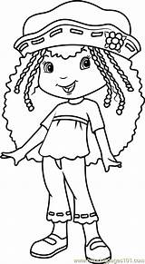 Blossom Orange Coloring Pages Strawberry Shortcake Coloringpages101 Cartoon sketch template