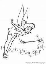 Tinkerbell Coloring Pages Bell Tinker Printable Disney Kids Princess Fairy Book Sheets Worksheets Colouring Print Pan Peter Do Drawing Cartoon sketch template
