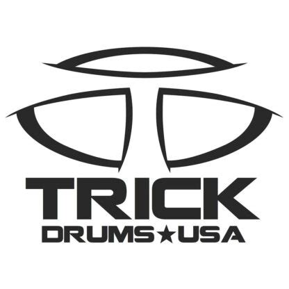 trick logo decal trick drums usa