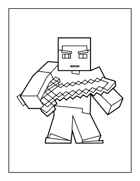 minecraft coloring pages    verbnow